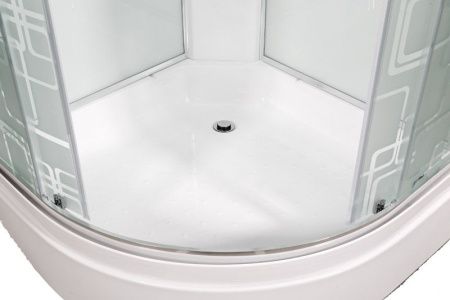 Душевая кабина AvaCan EM2780LED+GM 80х80 четверть круга с крышей ориентация универсальная