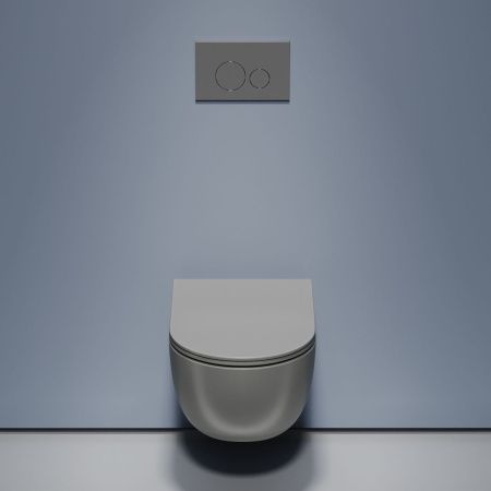 Унитаз подвесной Ceramica Nova MODENA CN6063MH черный с сиденьем микролифт безободковый душевой смыв