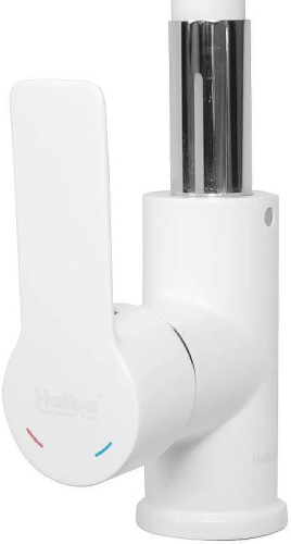 Смеситель для кухни Haiba HB70113-8 на мойку белый/хром - фото 3
