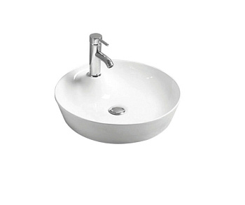 Раковина керамическая Art&Max AM170-T 43х43 накладная цвет белый