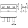 Планка 3 крючка Langberger ALSTER 10933A