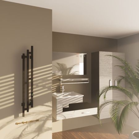 Полотенцесушитель электрический Altasan БризПроф БризПроф12017ЧМ 15х120 черный