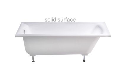 Ванна из искусственного камня Astra-Form Нью-Форм 01010061 170х80 пристенная прямоугольная с ножками