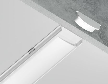 Алюминиевый накладной профиль Ambrella Light Alum Profile (Алум Профиле) GP1600WH
