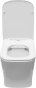 Унитаз подвесной Logan 00331868 белый с сиденьем микролифт безободковый каскадный смыв