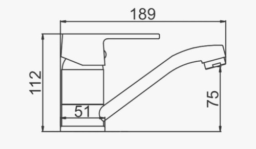Смеситель D-Lin D151628 на раковину хром - фото 2