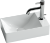 Раковина из сантехнического фарфора Ceramica Nova ELEMENT CN5007 40х20 подвесная цвет белый 1 отверстие под смеситель