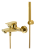 Смеситель для ванны Remer Infinity I02DO настенный золото