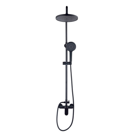 Душевая стойка Bond Circle B01-8188 настенная цвет черный матовый