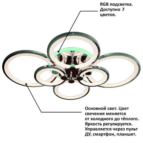 Люстра потолочная Natali Kovaltseva INNOVATION STYLE (ИННОВАТИОН СТЫЛЕ) INNOVATION STYLE 83023 - фото 2