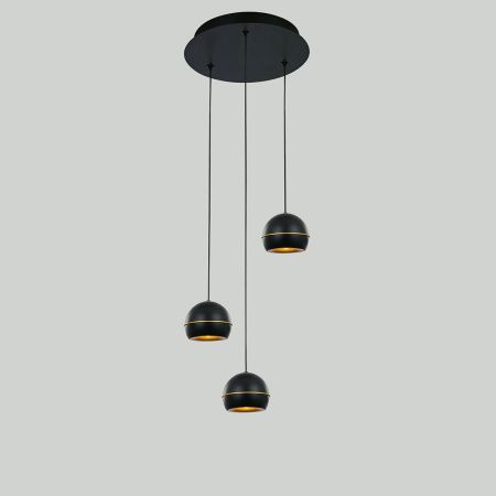 Светильник подвесной Delight Collection MD21001034-3A black/gold