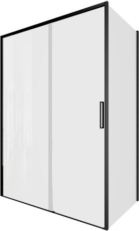 Душевой уголок Aquanet Pleasure Evo AE65-140x80-BT 140х80 стекло прозрачное профиль черный без поддона