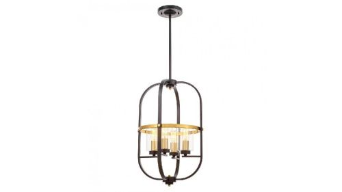 Люстра подвесная Lumina Deco Monterey (Монтереы) LDP 1141-4 BK+MD - фото 4