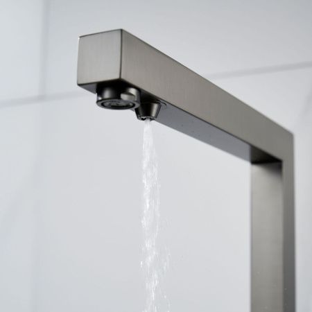 Смеситель для кухни Shevanik S148T на мойку оружейная сталь