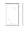 Зеркало с подсветкой BelBagno Kraft SPC-KRAFT-600-1000-LED-TCH-WARM-NERO 60х100 подвесное