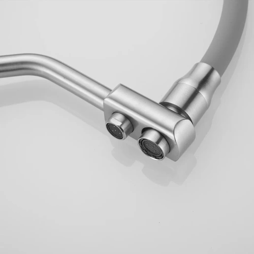 Смеситель для кухни Rose R858L на мойку сатин - фото 5