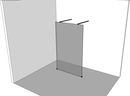 Душевая перегородка Allen Brau Infinity 3.21043.BA 120х200 стекло прозрачное профиль серебро брашированное