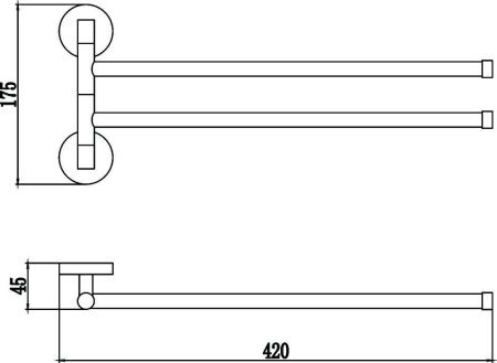 Полотенцедержатель Savol S-008702