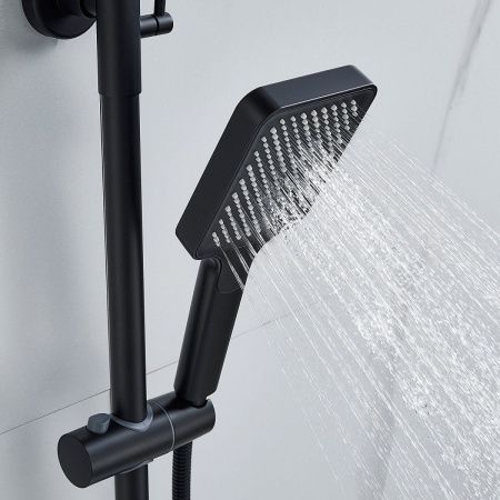 Душевая стойка Raffine F3699H настенная цвет черный