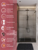 Душевая дверь Cezares LUX LUX-B-FS-11-120-C-GM 120х195 стекло прозрачное профиль оружейная сталь