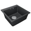 Кухонная мойка Paulmark KANTE 50 PM105152-AN 50х50 цвет черный
