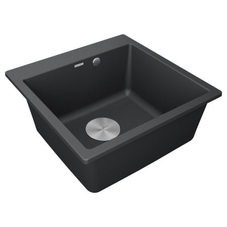 Кухонная мойка Paulmark KANTE 50 PM105152-AN 50х50 цвет черный