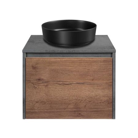 Тумба под раковину Vincea Mesa VMC-2MS600TB 60х50 подвесная цвет коричневый