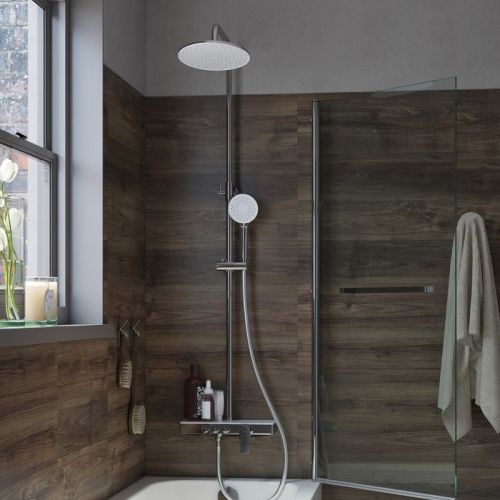 Душевая стойка IDDIS Shelfy SHESB3Bi06 настенная цвет хром - фото 2