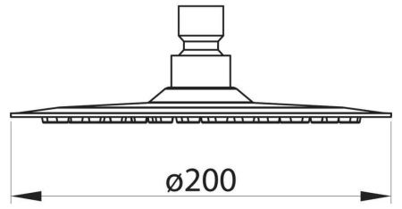 Верхний душ BelBagno NOVA BB-SLDC1-IN 20х20 серый