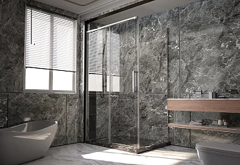 Душевой уголок Veconi Premium Trento PTC40-SP-140100-CH-01-C4 140х100 стекло прозрачное профиль хром глянцевый без поддона