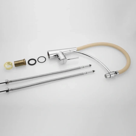 Смеситель для кухни Shevanik S743-2 на мойку хром