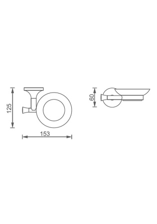 Мыльница AltroBagno Corposso AltroBagnoCorposo080709Cr