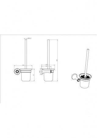 Ершик CeramaLux Valencia 88513G