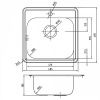 Кухонная мойка Iddis Strit STR48P0i77 50х50 цвет хром поверхность глянцевая