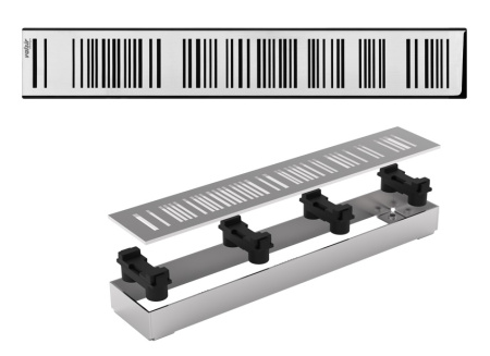 Решетка для водоотводящего желоба Valsir Barcode VS0701974