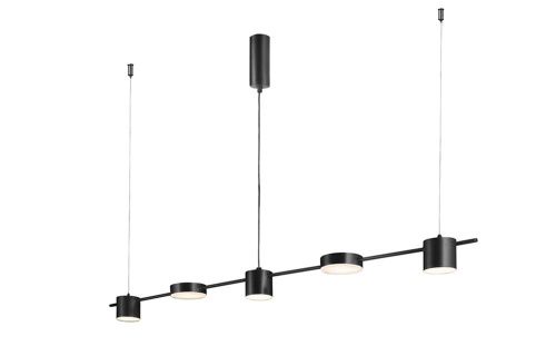 Светильник подвесной Crystal Lux Tristan (Тристан) TRISTAN SP5 L1200 BLACK - фото 2