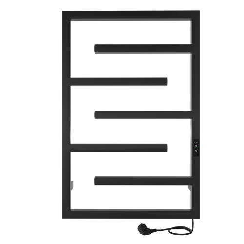 Полотенцесушитель Indigo Delos DGD80-50BRRt 53х80 электрический черный муар - фото 4