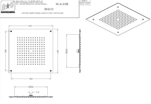 Верхний душ Graffio KINGS KI412BIO белый - фото 3