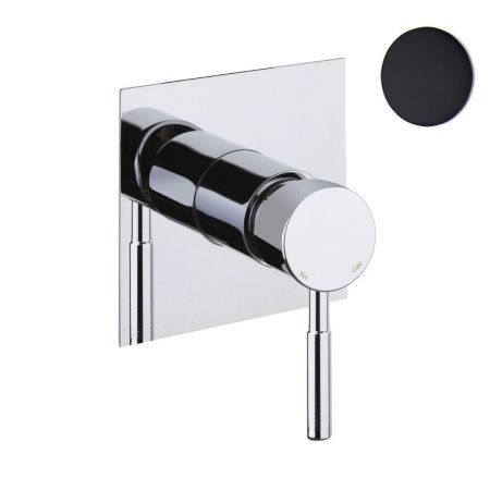 Смеситель для ванны и душа Webert Rimini RI880101560 настенный черный
