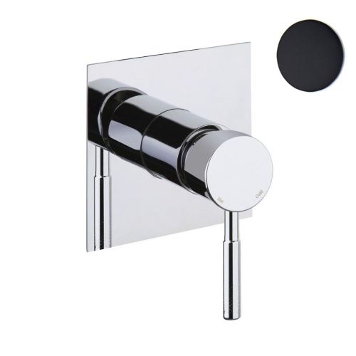 Смеситель для ванны и душа Webert Rimini RI880101560 настенный черный - фото 2