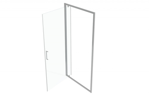 Душевая дверь Bravat Line BD100.4111A 100х200 стекло прозрачное профиль хром - фото 5