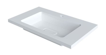 Раковина из искусственного камня Taliente 4627173210430 80х50 накладная цвет белый