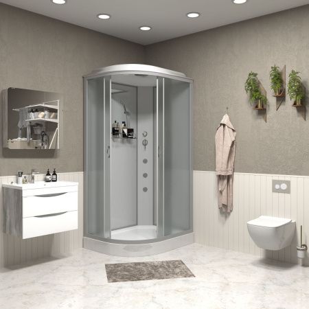Душевая кабина Niagara Classic 33121423RG 120х80 асимметричная с крышей ориентация правая