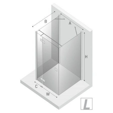 Душевой уголок New Trendy REFLEXA Chrome EXK-5245 120х120 стекло прозрачное профиль хром без поддона