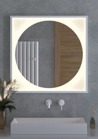 Зеркало с подсветкой Defesto ECLIPSE DF 2238 80х80 подвесное