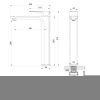 Смеситель для раковины Wonzon & Woghand Edge WW-88239003-MB на столешницу черный