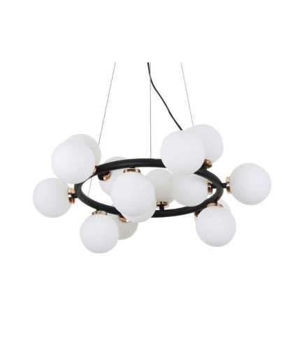 Люстра подвесная Lumina Deco Marsiada (Марсиада) LDP 6033-15 BK+GD - фото 2