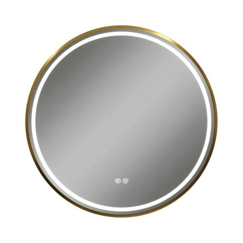 Зеркало с подсветкой Maretti EA1480R21EL 80х80 цвет золото - фото 2