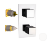 Смеситель для душа Remer Q-Elegance QT92KBBO встраиваемый в стену белый с термостатом
