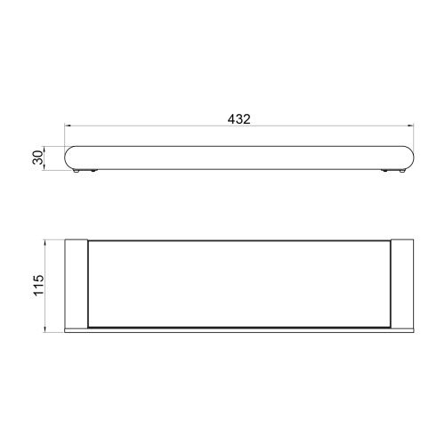 Полка в ванную комнату Timo Saona 13072/20 - фото 2